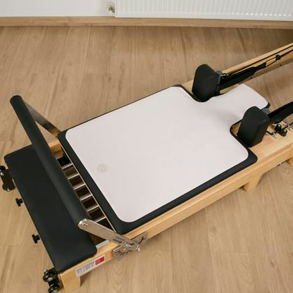 Echome Non-Slip Pilates Reformer Mat with Mesh Bag – Sweat-Wicking, Lightweight, Fits Balanced Body/Merrithew/Aeropilates (38"x22") - color: Dusty Sand