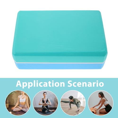 2pcs Eva Non-slip Yoga Blocks for Stretching Exercises, High Density Lightweight Foam Bricks for Men and Women Fitness, Balance, Pilates, and Meditation