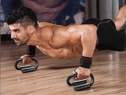 Push Up Bars, Push-up Handles, Set Of 2 Extra Thick Non Slip Foam Grip, Unique Sturdy Structure Push Up Stands, Perfect Strength Training Home Gym Push Up Handles For Floor