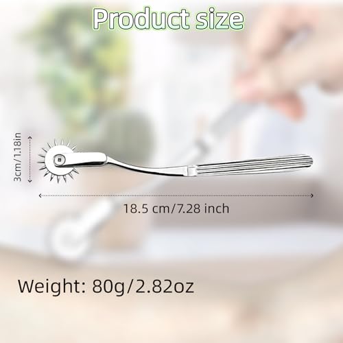 Stainless Steel Gear Roller Windmill Massage Tool for Skin Nerve Sensitivity Testing