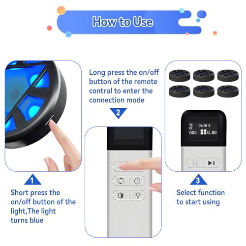 JOJOCY Reaction Training Light Magnetic, 5 Lights Color 6 Modes 30h Battery Life Improves Reaction Speed and Agility for Soccer, Basketball, Boxing, Rugby, Daily Entertainment