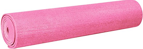 YogaAccessories 1/8'' Lightweight Classic Yoga Mat and Exercise Pad - color: Pink