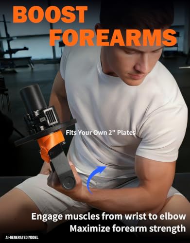 Fitarc Forearm Wrist Strengthener Grip Strength Trainer - color: 2" Forearm Crul Handle
