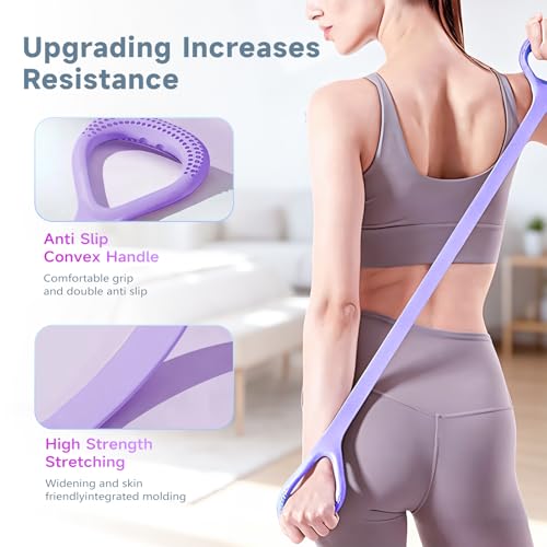 2026 Upgrade Figure 8 Resistance Band with Handles, Elastic Bands for Working Out,Arm,Back,Shoulder Training Elastic Ropes,Exercise Equipment for Yoga, Pilates,Physical Therapy Stretching (3 Pcs)