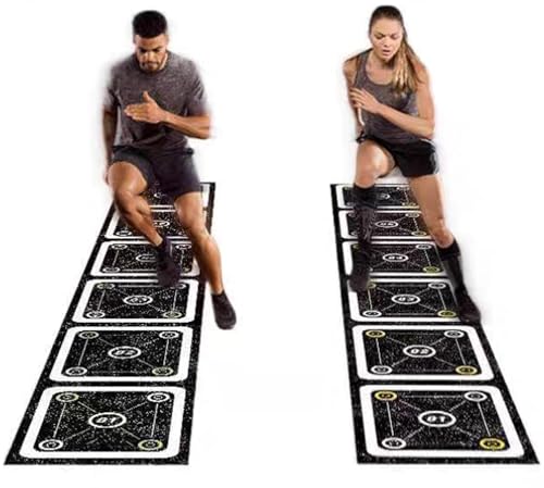 Rubber Agility Ladder 8.8 Ft Non-Slip Speed Agility Training Ladder for Soccer Footwork Training，Flat Agility Ladder for Children's Physical Training Equipment