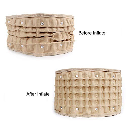 Goldmille Decompression Back Belt Lumbar Traction Device for Lower Back Pain, Lower Back Brace Inflatable - One Size for 29-49 Waist