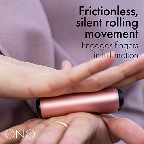 ONO Roller - Handheld Fidget Toy for Adults | Help Relieve Stress, Anxiety, Tension | Promotes Focus, Clarity | Compact, Portable Design (Rose Gold, Full Size - Aluminum) - size: Full Size, style: Aluminum - Rose Gold