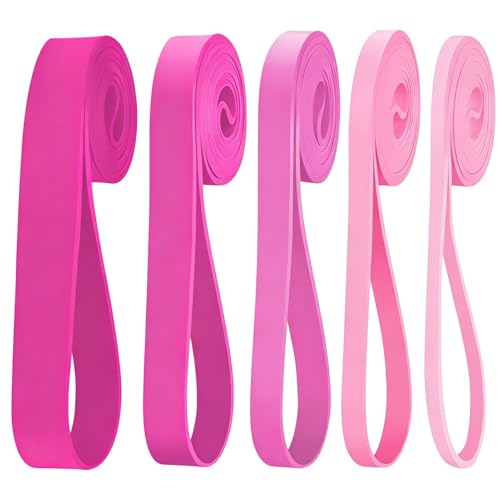 Fitness Resistance Band Set – Assisted Pull Up Support Bands, Multi Level Elastic Training Straps | Mobility Stretching Equipment for Strength Building Gym Home Rehabilitation Workouts