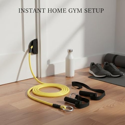 Resistance Band Set with Door Anchor and Handles for Home Gym Strength Training