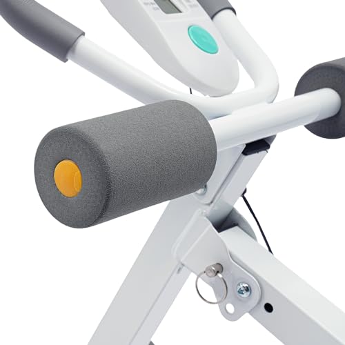 Core & Abdominal Trainers AB Workout Machine Home Gym Strength Training Ab Foldable Fitness Equipment,Abdominal Compressor Collapsible,Strength Training Abdominal Workout Machine with LCD Display