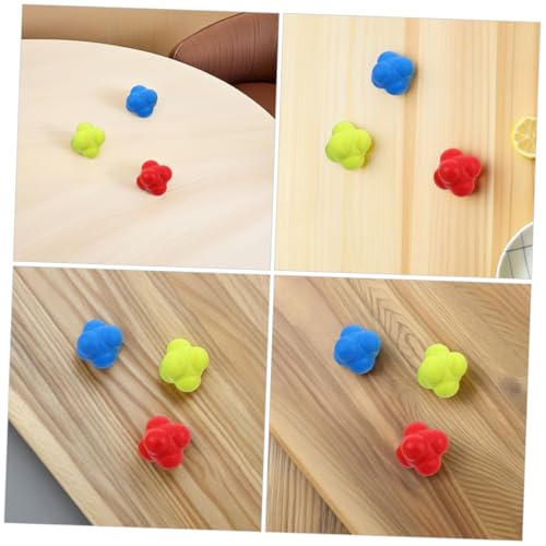 Toyvian 6pcs Reaction Speed Training Balls Enhance Hand Eye Coordination and Reflexes for Sports and Fitness and Elastic Reaction Balls for Kids and Adults