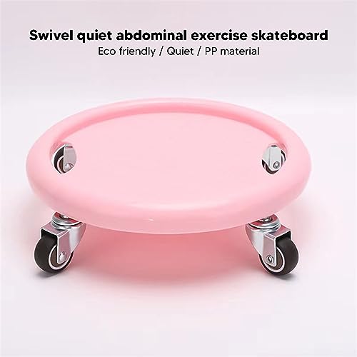 Ab Roller with 4 Wheels Ab Exercise Equipment for Core Workout 360° Silent Abdominal Strength Training for Home Gym Multi Directional Abs Roller Board