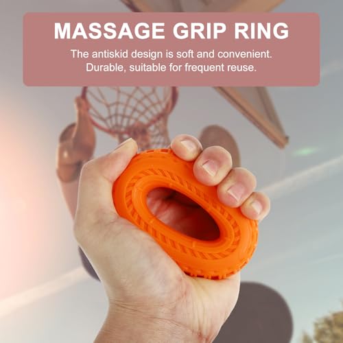 Cabilock 3pcs Hand Grip Strengthener Rings Set with Silicone Grip 40-60lb Resistance for Hand Exercise Wrist and Finger Training Rehabilitation Stress Relief for Fitness and Therapy