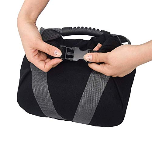 2 Pcs Adjustable Canvas-Kettlebell-Sandbag wtih Handle for Training Home Training, Yoga, Fitness