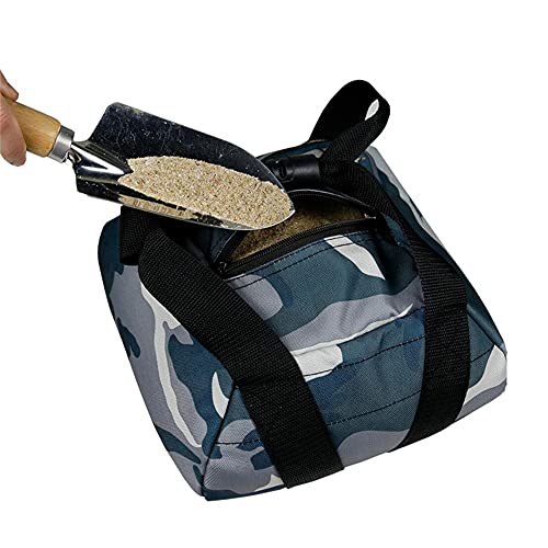 Camouflage Weightlifting Training Sandbag Kettlebell Sandbag, Adjustable Canvas Soft Sand Bag with Handles, Weightlifting Dumbbell for Home Training Fitness Yoga Workout