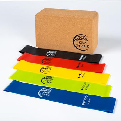 Resistance Bands Set of 5 – Loop Exercise Bands with Carry Bag, Light to Extra Heavy for Glutes, Yoga, Pilates & Strength Training
