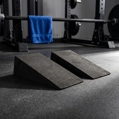 Adjustable Squat Wedge Slant Board 2PCS, Calf Stretch Block for Workout, Leg Training, Balance Practice and Home Gym Exercise