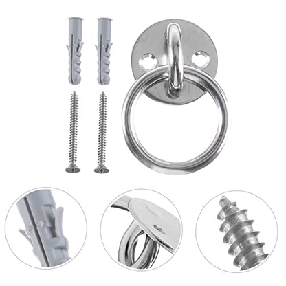 1Set Suspension Trainer Bracket Durable Fixed Disk Anchor for Yoga Swings Gymnastic Rings Suspension Straps Easy Install Wall Ceiling Mount Heavy Duty