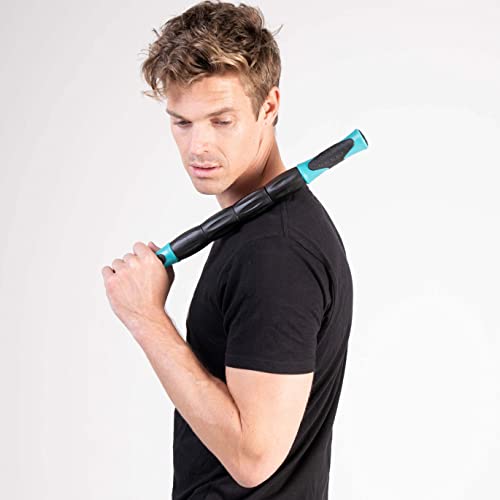 Skelcore 18" Muscle Roller Massage Stick - Athletes 18" Massage Roller Bar for Relieving Muscle Soreness Cramping Tightness Physical Therapy & Recovery, Travel Size 18 inch