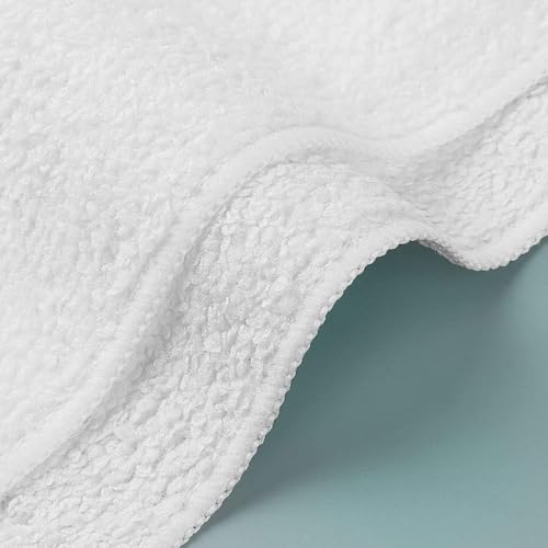 Orighty Microfiber Washcloths Bulk Towels Set 100 Pack, Highly Absorbent and Soft Feel Face Cloths, Multi-Purpose Wash Cloths & Hand Towels for Bathroom, Hotel, Spa, and Gym, 12x12 Inch, White - color: White