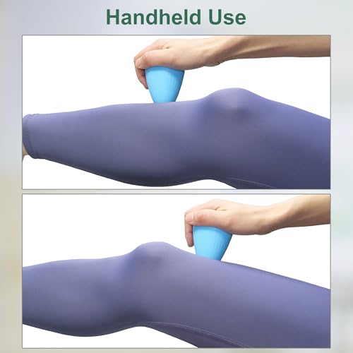 Trigger Point Massage Tool, Manual Massage Ball with Suction Cup for Muscle Knots Soreness Deep Tissue Myofascial Release Hip Flexor Iliacus Psoas Neck Shoulder Back Thigh Foot. (Blue)