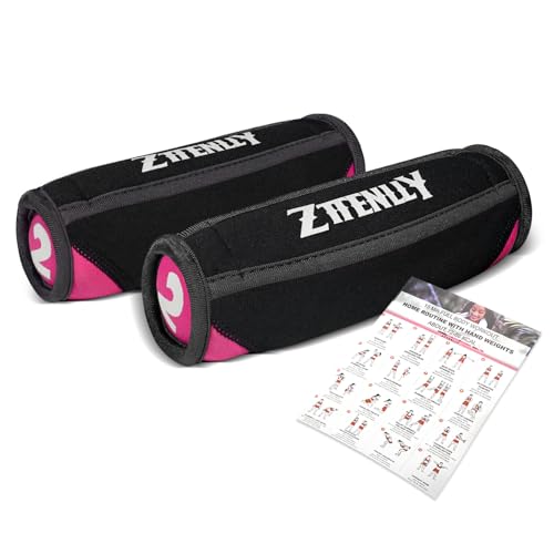 Hand Weights Sets for Walking - Comfort Fit - 1lb, 2lbs, and 3lbs Soft Walking Weights sets for Women & Men in Physical Therapy, Jogging, Running, and Aerobics