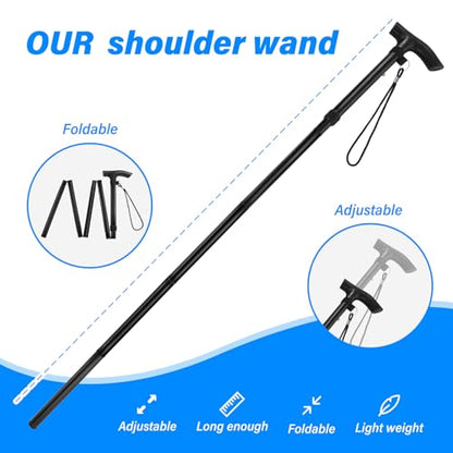 Foldable Shoulder Wand for Physical Therapy & Rotator Cuff Rehab - Lightweight, Portable & Long Enough - Exercise Equipment & Stretching Tool