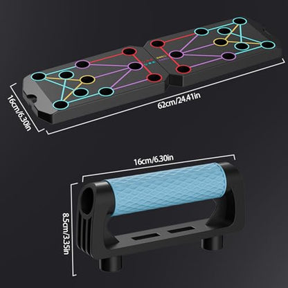 Multifunction Foldable Push Up Boards Portable Push Up Boards Fitness Equipment for Strength Training and Muscle Building Foldable Pushup Board - color: D