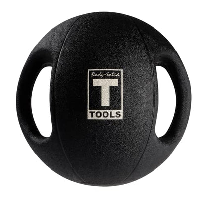 Body-Solid Exercise Medicine Balls, Heavy-Duty Non Slip Rubber Grip with Dual Handles Medicine Ball for Weights Training, Weightlifting & Core Workouts - size: 25 lb