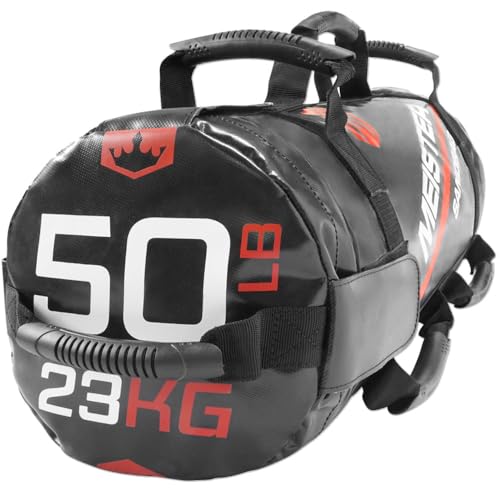Meister 50lb Elite Fitness Sandbag Package w/ 3 Removable Kettlebells - BK