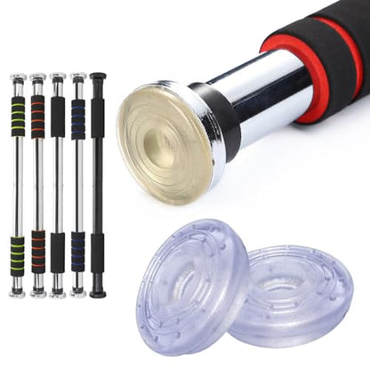 4 Pack Doorway Pull Up Bar End Pad Replacement Non-Slip Wall-Mounted Chin-Up Bar Locking Rubber Pads for Doorway Chin Up Bar No Screw Door Exercise Bar Strength Training Upper Body Workout Bar