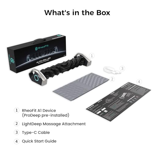 A1 Smart Electric Foam Roller, Hands-Free Self Rolling Massager for Back, Legs & Full Body, App-Controlled with 3 Speeds, Post-Workout Relaxation, 240-480 Min Battery