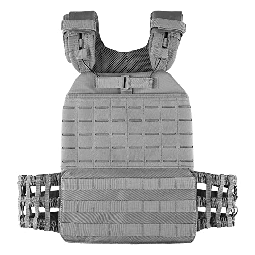 PETAC GEAR Weighted Vest For Men Workout Adjustable Strength Training Vests for Workouts Running Endurance Women Gym Fitness Weight Clothing - color: WG（Vest Only）