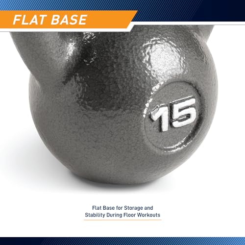 Marcy Hammertone Kettle Bells - 10 to 55 lbs. HKB Workout Weights - style: 15 lb