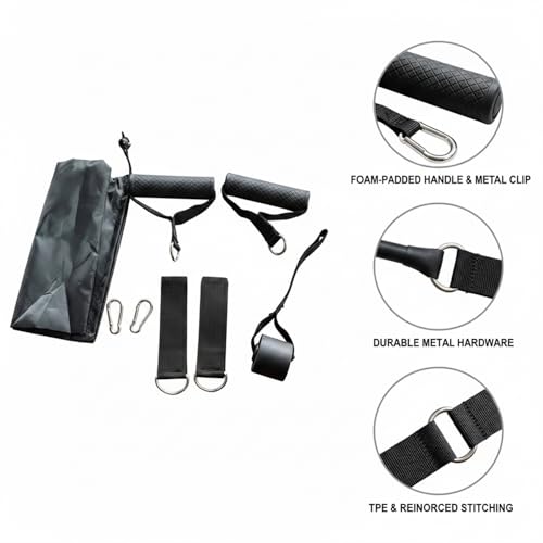 11-Piece TPE Resistance Band Set with Handles, Door Anchor & Ankle Straps for Home Gym Strength Training