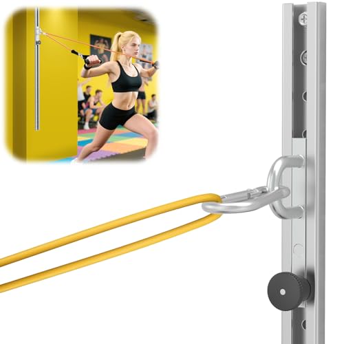 Resistance Bands Wall Anchor Exercise Equipment Platform Base(Length 40"),Adjustable Wall-Mounted Anchor Multi-Purpose Fitness System for Complete Full Body Strength Training - color: 1 PCS