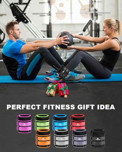 Fragraim Adjustable Ankle Weights 1-3/4/5/6/8/10/12/15/20 LBS Pair with Removable Weight for Jogging, Gymnastics, Aerobics, Physical Therapy - color: black - double buckle, style: 7.5 lbs each( 15 lbs pair)