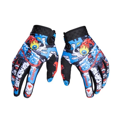 Cycling Gloves Men Women,Breathable Bike Gloves with Anti-Slip Palm,for Outdoor Sports, Fitness Training, Road and Mountain Biking - color: Blue, size: Medium