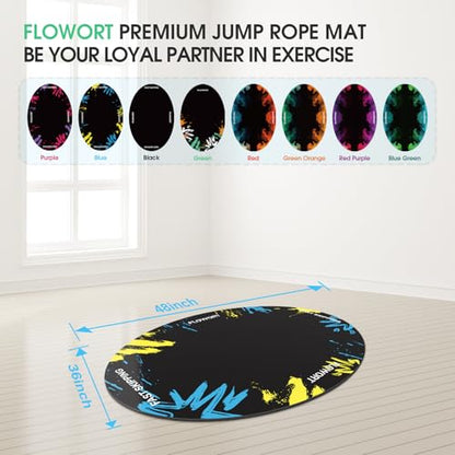 48"x36" (5mm) Jump Rope Mat - color: Blue