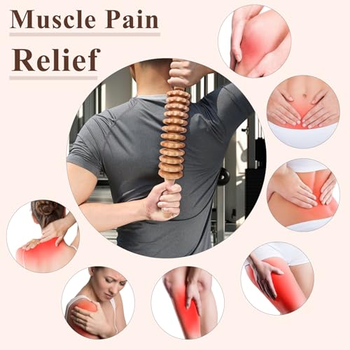 3Pcs Wood Therapy Massage Tools Lymphatic Drainage Massager Wooden Massager Body Sculpting Tools for Maderoterapia,Anti-Cellulite,Pain Relief(3-in-1 Massager) - style: 3-in-1 Massager