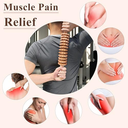 3Pcs Wood Therapy Massage Tools Lymphatic Drainage Massager Wooden Massager Body Sculpting Tools for Maderoterapia,Anti-Cellulite,Pain Relief(3-in-1 Massager) - style: 3-in-1 Massager