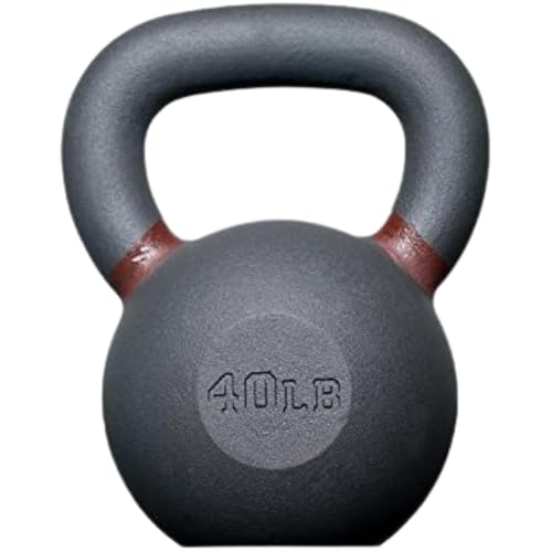 REP Fitness Single Kettlebells Weight Range, Cast Iron, Strength Training, Power Workout Equipment, Home Gym, Free Weights, Dumbbell Alternative, Exercise, Men, Women - style: 40lb