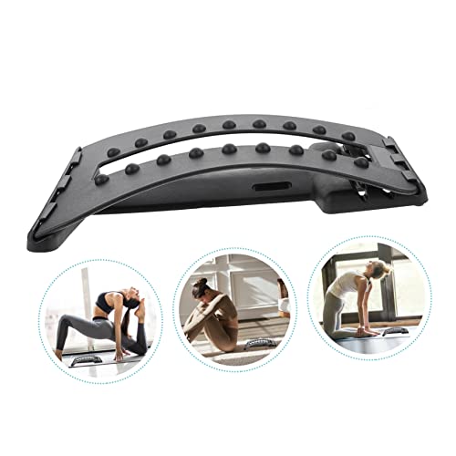 PartyKindom Back Arch Stretcher Spine Relief Device for Lower Back Neck Posture Correction Gentle Stretching Massage Tool for Home Use
