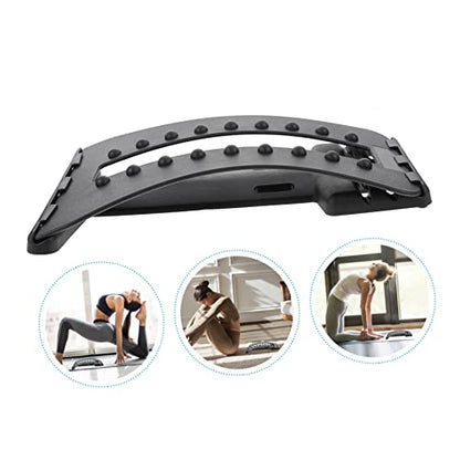 PartyKindom Back Arch Stretcher Spine Relief Device for Lower Back Neck Posture Correction Gentle Stretching Massage Tool for Home Use