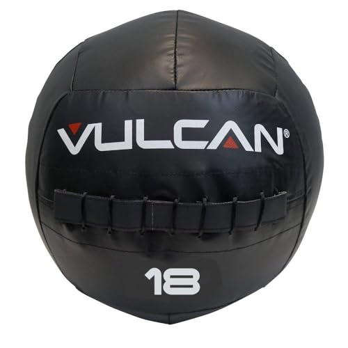 VULCAN Soft Medicine Ball – Durable High-Performance Weighted Exercise Ball for Core Workouts, Wall Ball Throws, Squats, and Partner Drills | Ideal for Home Gym and Functional Fitness Training - style: 8 lb Medicine Ball