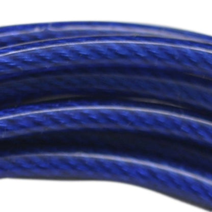 DA VINCI Ultra Speed 10 Ft Adjustable Cable Jump Rope, Super Fast for Double Unders - color: Blue