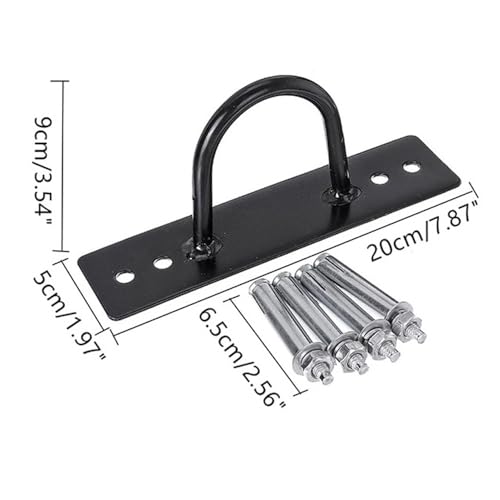 Battle Rope Wall Mount Kit, Gym Wall Ropes Anchor TRX Wall Mount, Heavy Duty Storage Hook Body Weight Strength Training Bracket,Yoga Swings Ceiling Mount Anchor