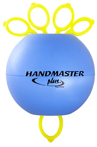 Handmaster Plus Physical Therapy Hand Exerciser - Forearm Exerciser with Stress Relief Ball - Hand Therapy Balls for Exercise, Training - Finger Exerciser & Strengthener - Soft Tension, Purple - style: Soft Tension