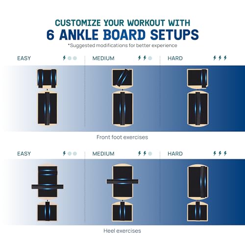 Yes4All 350LBS Professional Wooden Balance Board for Leg Workout, Anti-Slip Rocker Board, Wobble Board for Standing Desk
