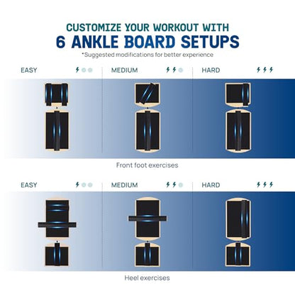 Yes4All 350LBS Professional Wooden Balance Board for Leg Workout, Anti-Slip Rocker Board, Wobble Board for Standing Desk